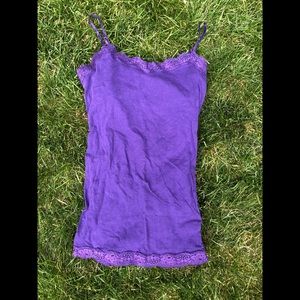 Super cute lace accent Forever 21 tank